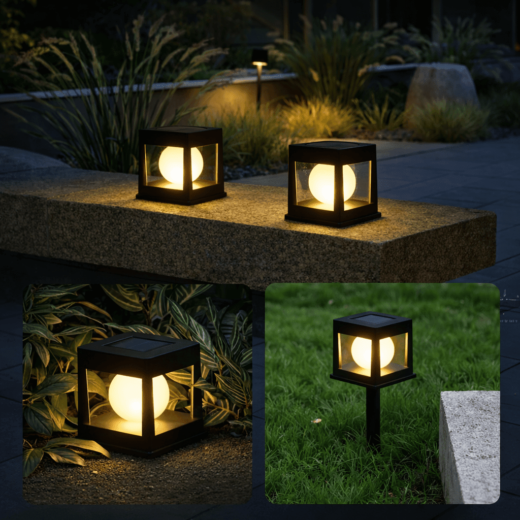 Outdoor Lights, Solar Garden Lights, Outdoor Solar Lights for Path and Driveway in Warm or White Light_01