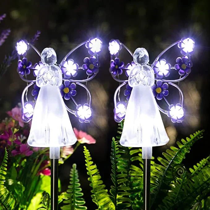 Solar Garden Lights, Angel Solar Garden Ornaments with Wings