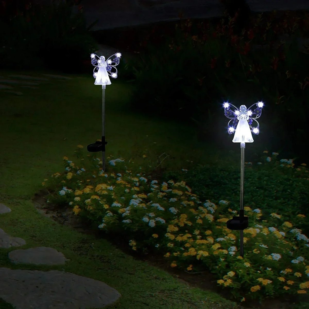 Solar Garden Lights, Angel Solar Garden Ornaments with Wings – image 5