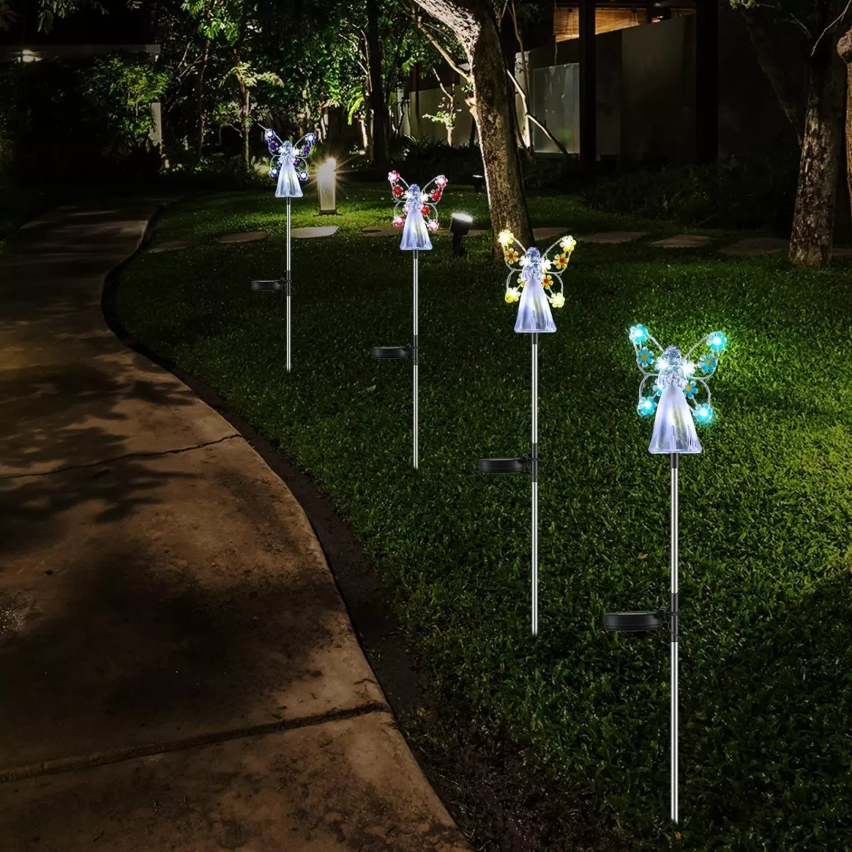 Angel Solar Garden Ornaments with Wings – image 6