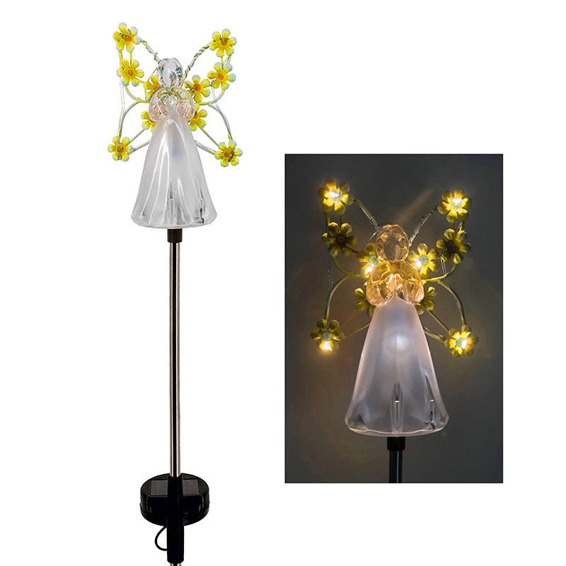 Angel Solar Garden Ornaments with Wings, Outdoor Solar Lights with Warm LED – image 10