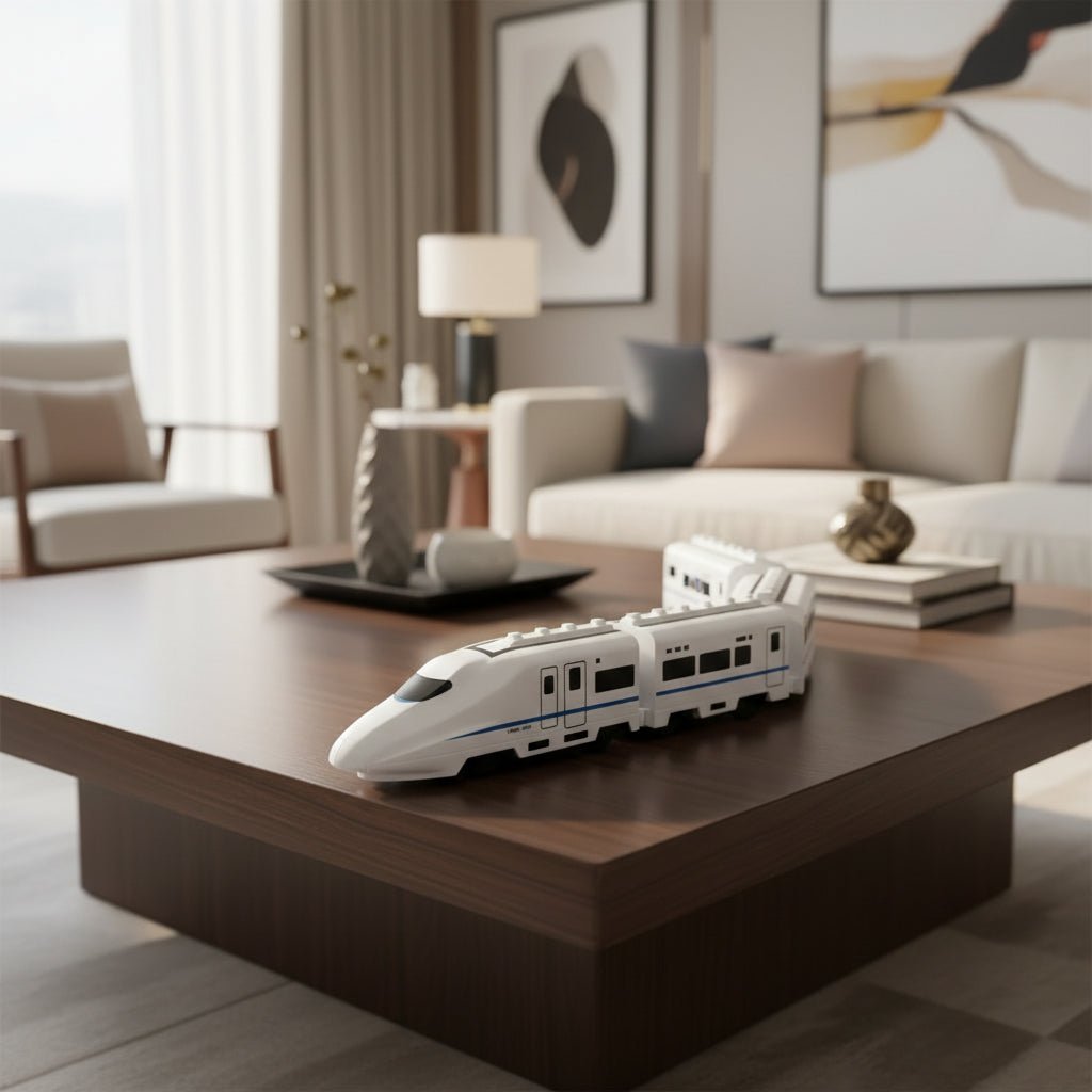 Toy Trains for Toddlers, Electric Toy Train with Light and Sound, Rechargeable Bump and Go Train, Toys for 2 Year Olds