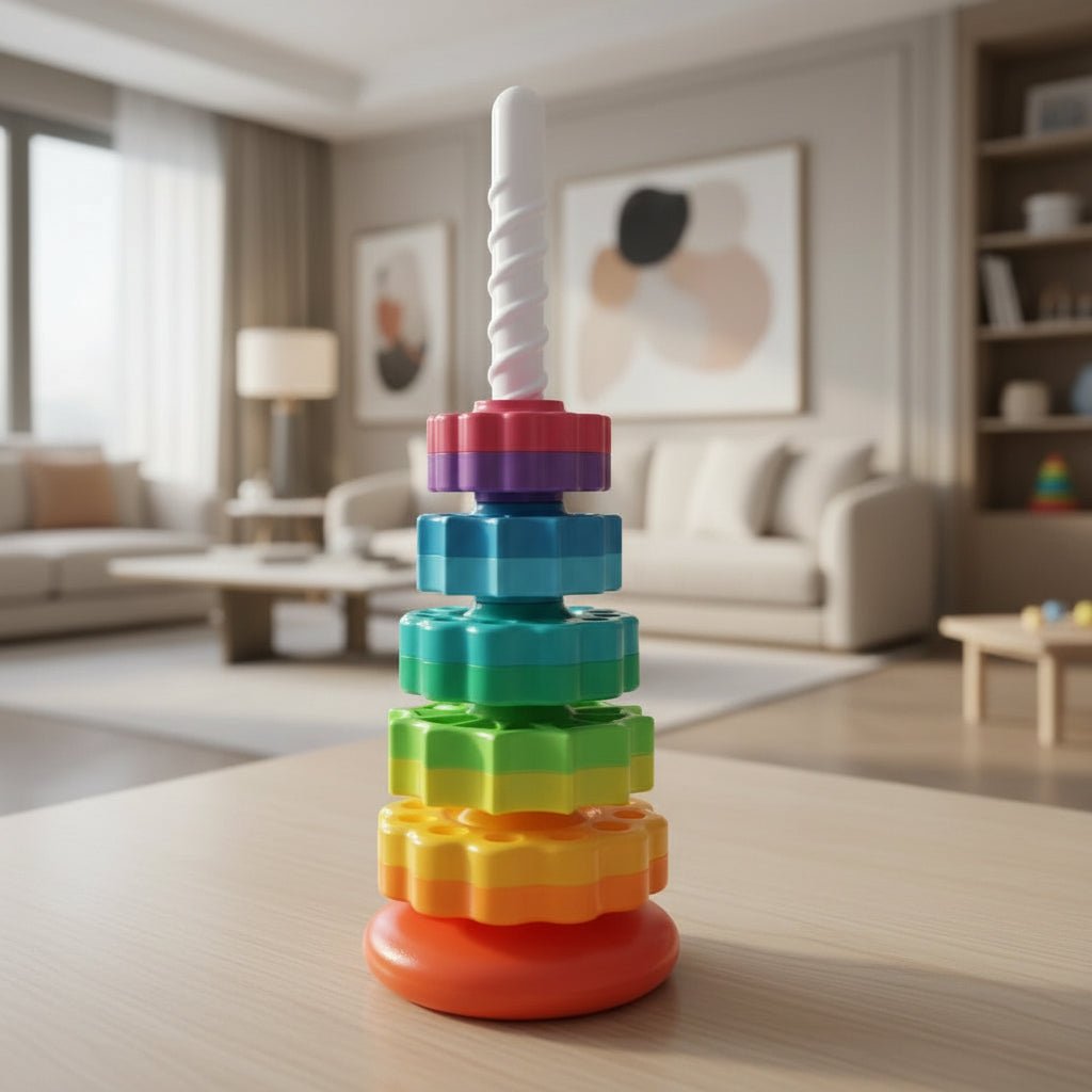 Rainbow Stacking Montessori Toys for 1 Year Old
