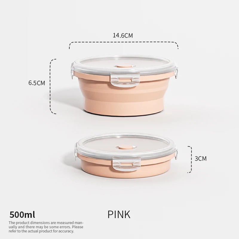 Collapsible Food Storage Containers, Snack Boxes for Meal Prep in 350 to 1200 ml – image 8