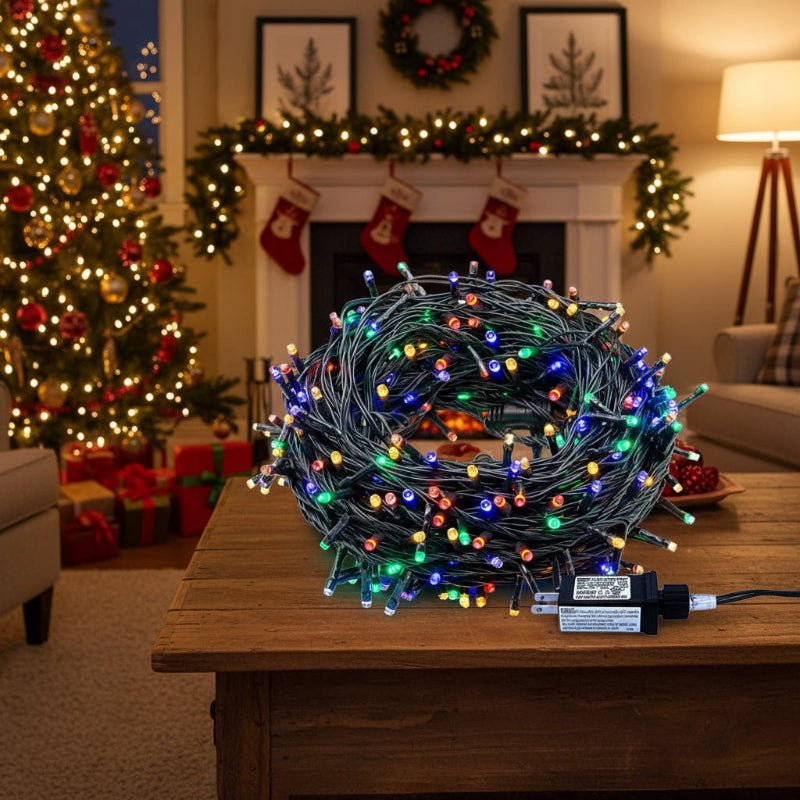 Outdoor Christmas Lights with Clear Cable, Christmas Window Lights, Curtain Fairy Lights IP44 for Indoor and Outdoor_05