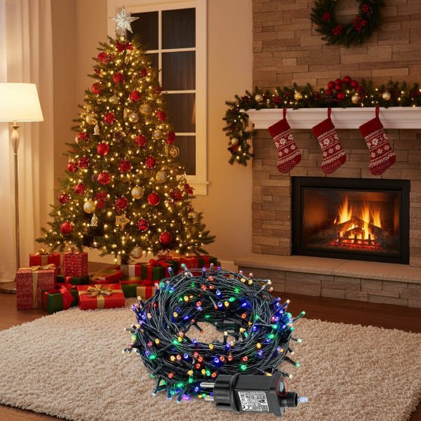 Outdoor Christmas Lights with Clear Cable, Christmas Window Lights, Curtain Fairy Lights IP44 for Indoor and Outdoor_07