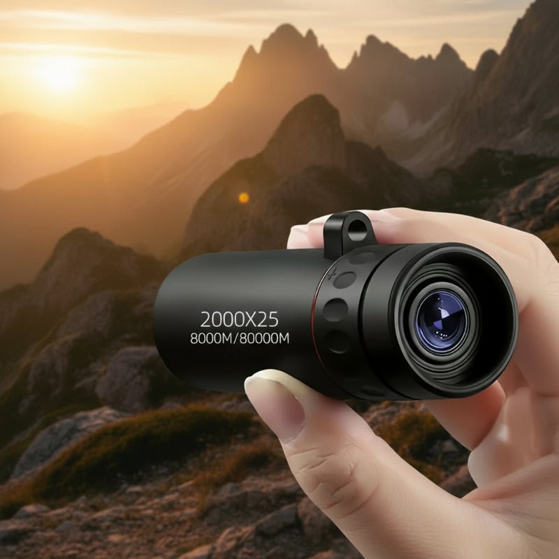 Monocular Telescope for Adults, Pocket Monocular with Phone Clip Option, Compact Spy Glass, Camping Accessories_00