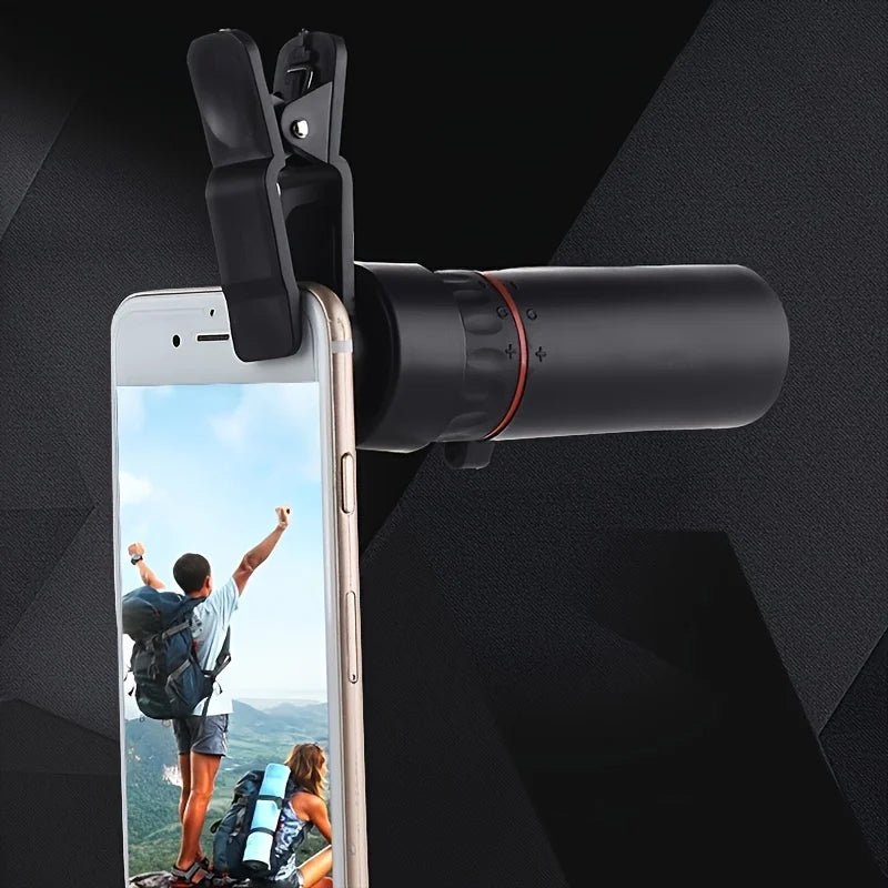 Monocular Telescope for Adults, Pocket Monocular with Phone Clip Option, Compact Spy Glass, Camping Accessories_02