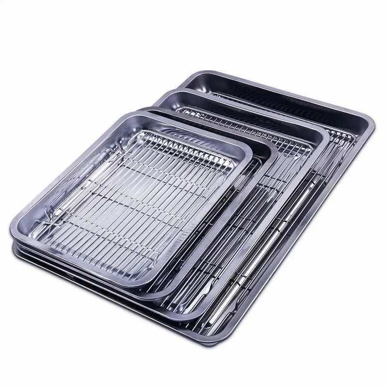 Baking Tray with Rack, Stainless Steel Baking Tray Set with Removable Cooling Rack, Oven Tray for Roasting and Baking_06