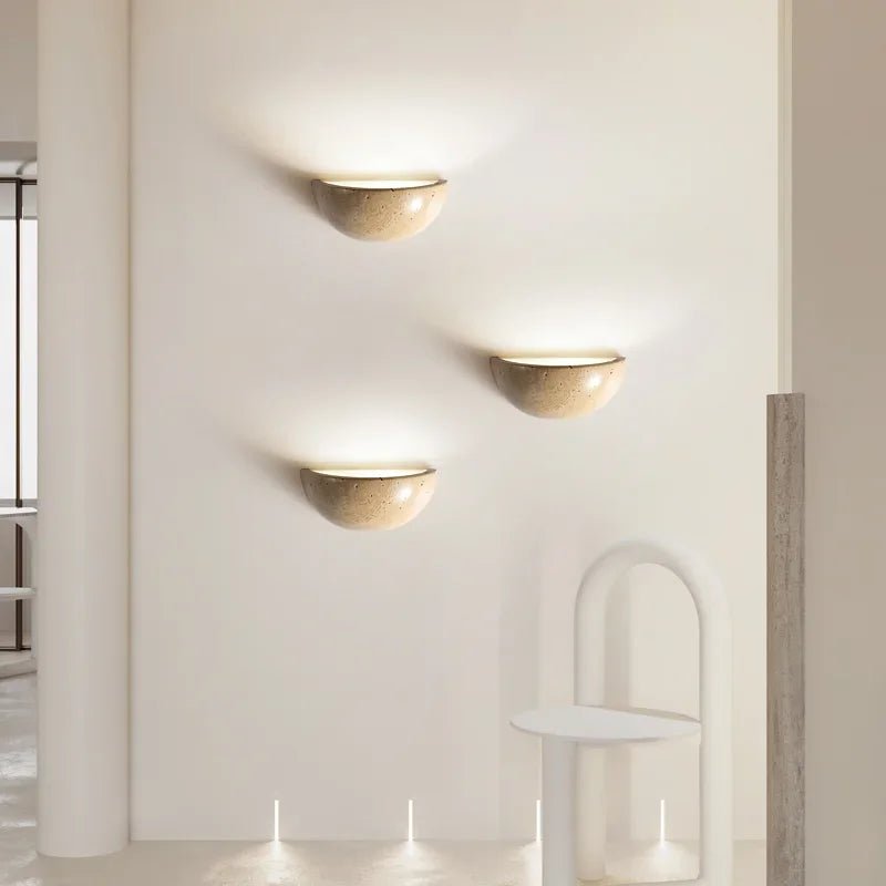 Wall Lights, LED Living Room Wall Lights, Modern Stone Lamp for Hallway and Bedroom, Indoor Wall Sconce_01