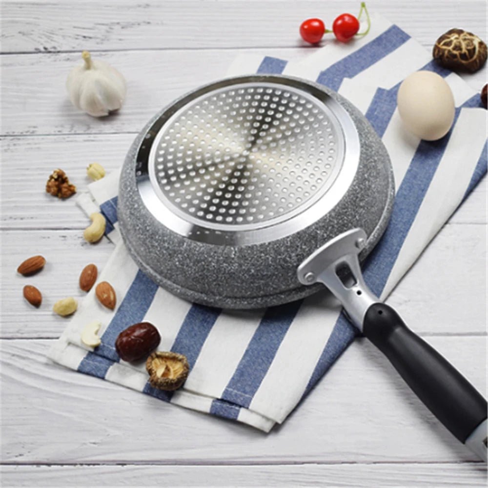Non Stick Frying Pan Skillet in Stone Look, Aluminium Non Stick Pan, Induction Pan for Induction and Gas Hobs_03