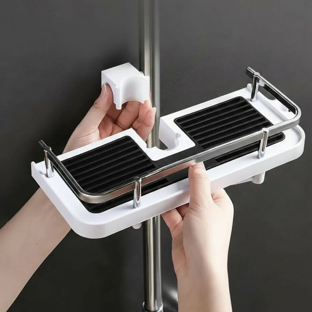 Wall Shelf No Drilling, Self Adhesive Kitchen Shelf for Bedroom or Office up to 5 kg