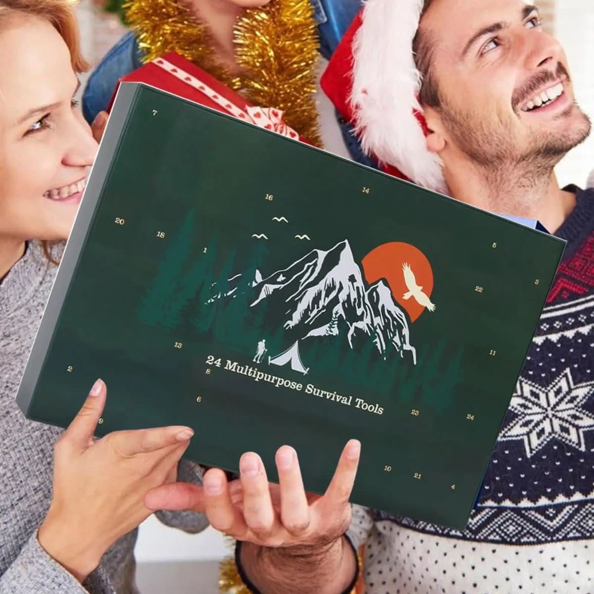 Advent Calendar for Men with 24 Survival Tools, Christmas Gifts for Men, Camping Survival Kit and Gifts for Hikers_05