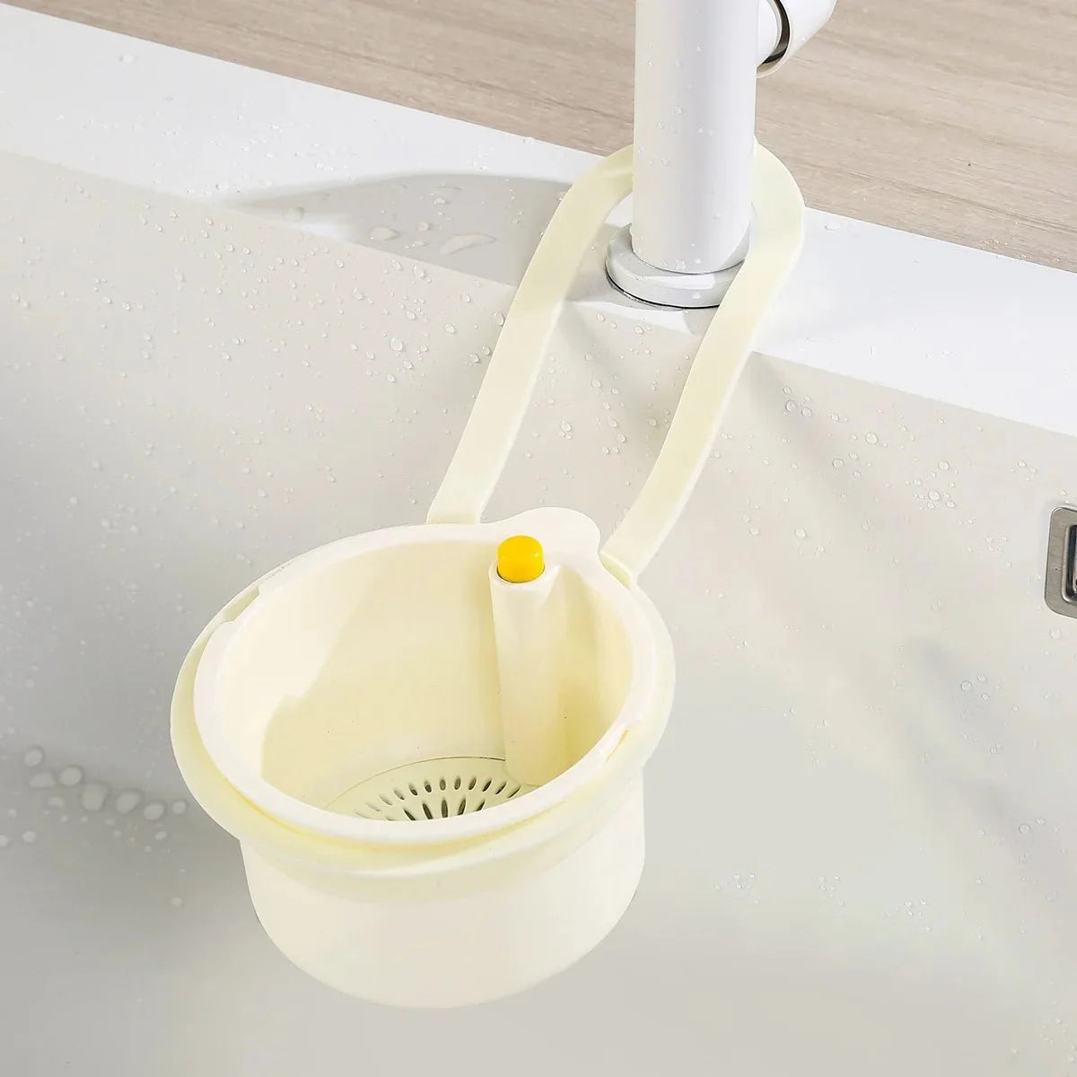 Hanging Sink Strainer Basket, Kitchen Sink Strainer with Removable Bottom – image 8