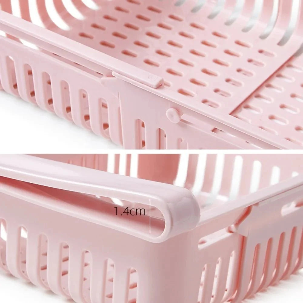 Plastic Storage Box for Fridge, Pull Out Fridge Drawer, Hanging Under Shelf Storage Box for Fruit and Eggs_04