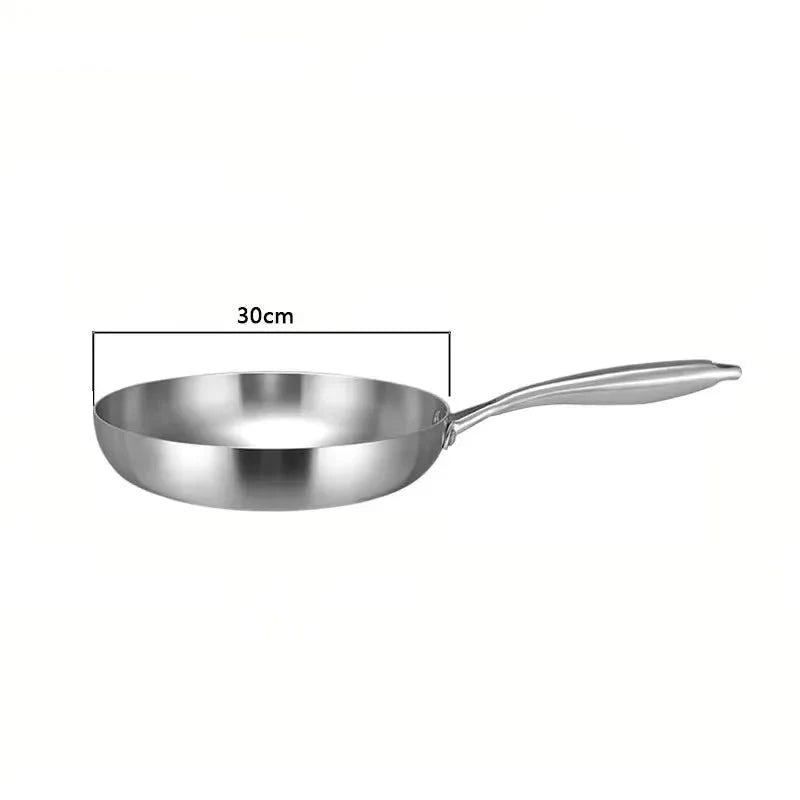 Stainless Steel Frying Pan, Uncoated Steak Pan – image 11