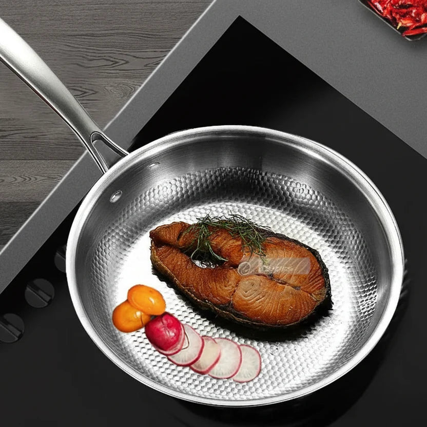 Stainless Steel Wok for Induction Hob, Induction Pan 22-30 cm – image 4