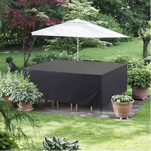 Garden Furniture Covers for Lounge and Dining Sets, Outdoor Furniture Cover with Straps, Patio Furniture Cover_02
