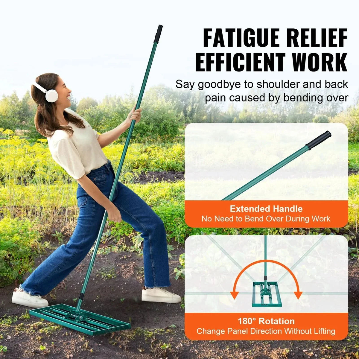 Garden Rake, Lawn Leveller – image 7