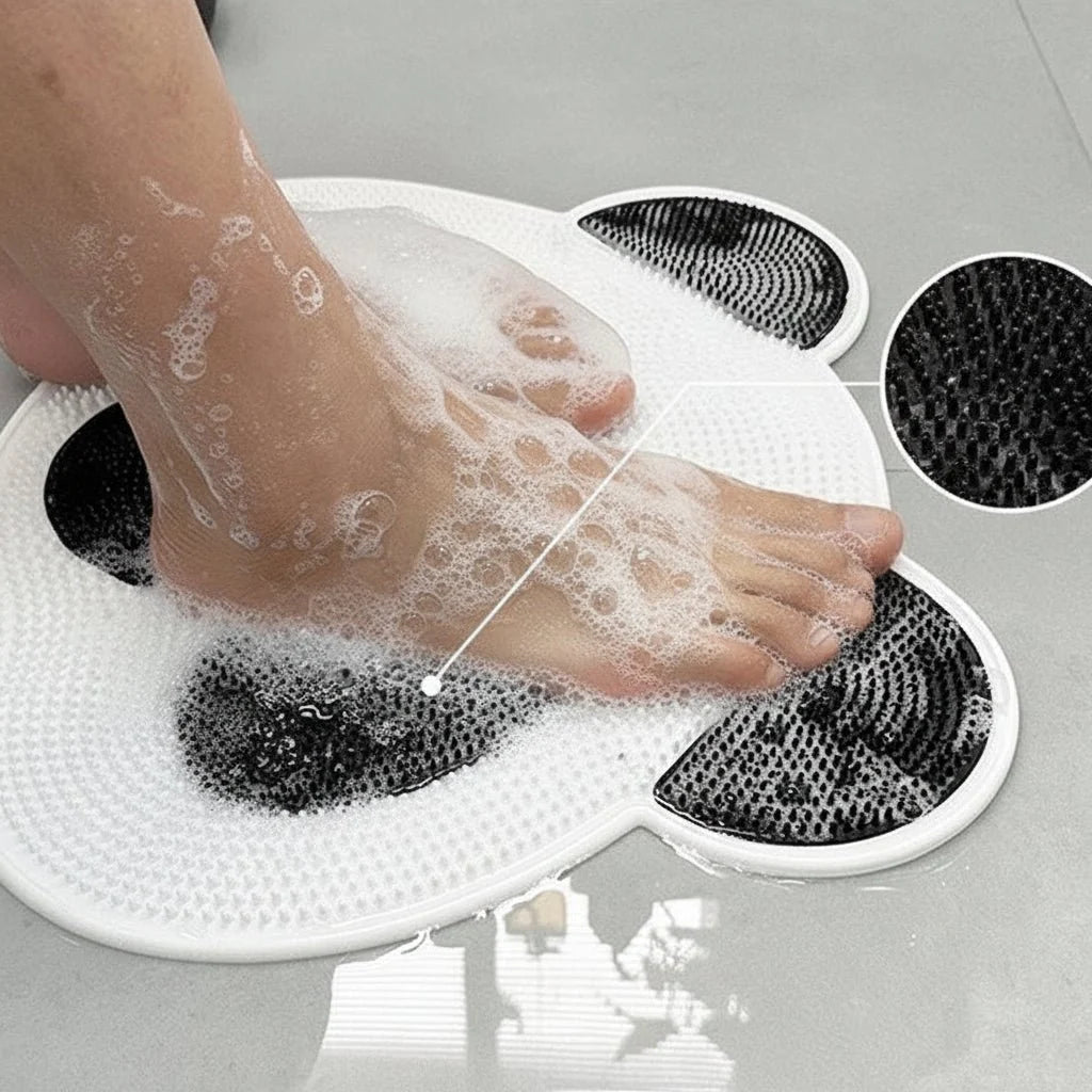 Foot Wash Pad in Silicone, Foot Scrubber for Shower with Massage Surface – image 4