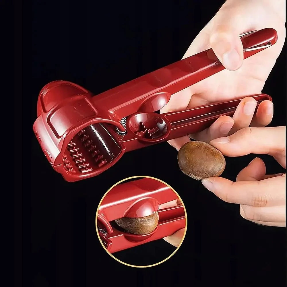 Metal Nutcracker for Walnuts and Hazelnuts, Nut Cracker for All Types of Nuts