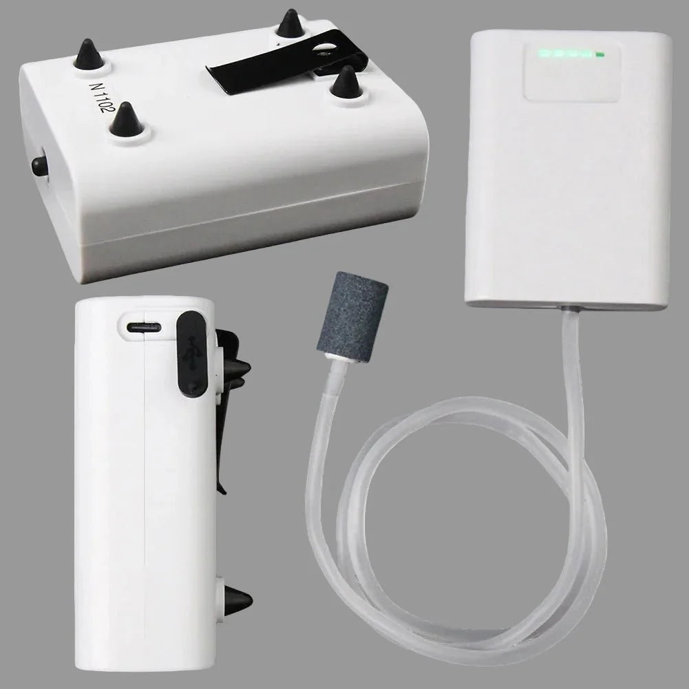 Portable USB Air Pump with Air Hose, Water Aerator for Live Bait and Fishing – image 4