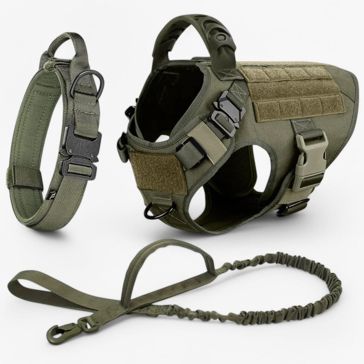 Tactical Dog Harness with Handle, Escape Proof Dog Harness for Small and Large Dogs, Padded Reflective Dog Vest_10