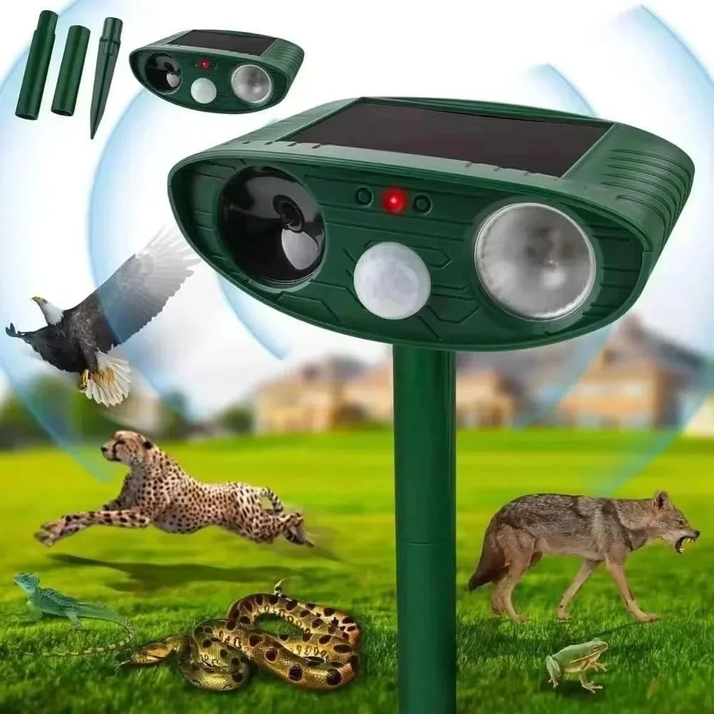 Cat Deterrent for Garden, Ultrasonic Cat and Dog Repeller with Blue LED Light, Cat Repellent for Indoor and Outdoor Use_13