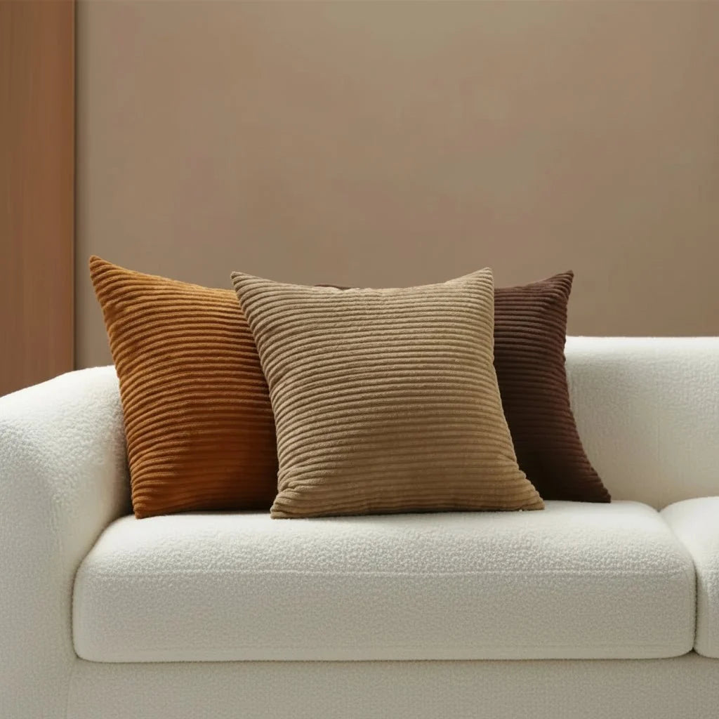 Cushion Covers Corduroy, Cotton Cushion Cover for Sofa, Decorative Pillow Covers, Soft Corduroy Pillowcase_00