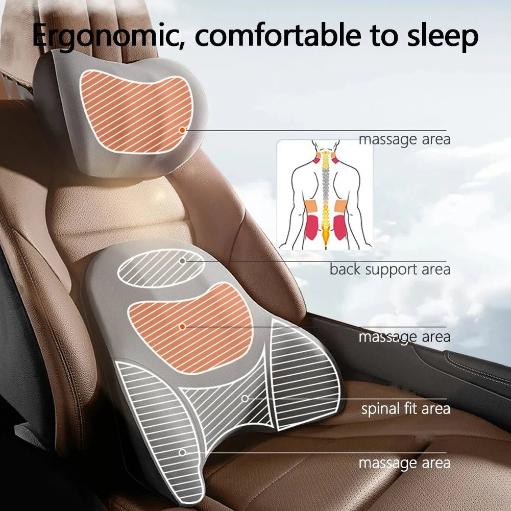 Lumbar Support Cushion for Car Seat, Car Neck Pillow – image 5