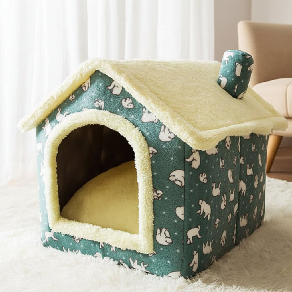 Dog Cave Bed with Washable Cover, Cat Bed for Small Cats – image 4
