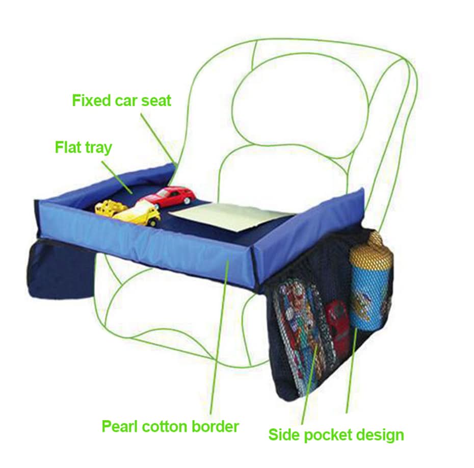 Car Seat Tray for Kids, Pushchair Snack Tray and Pram Tray for Travel – image 5