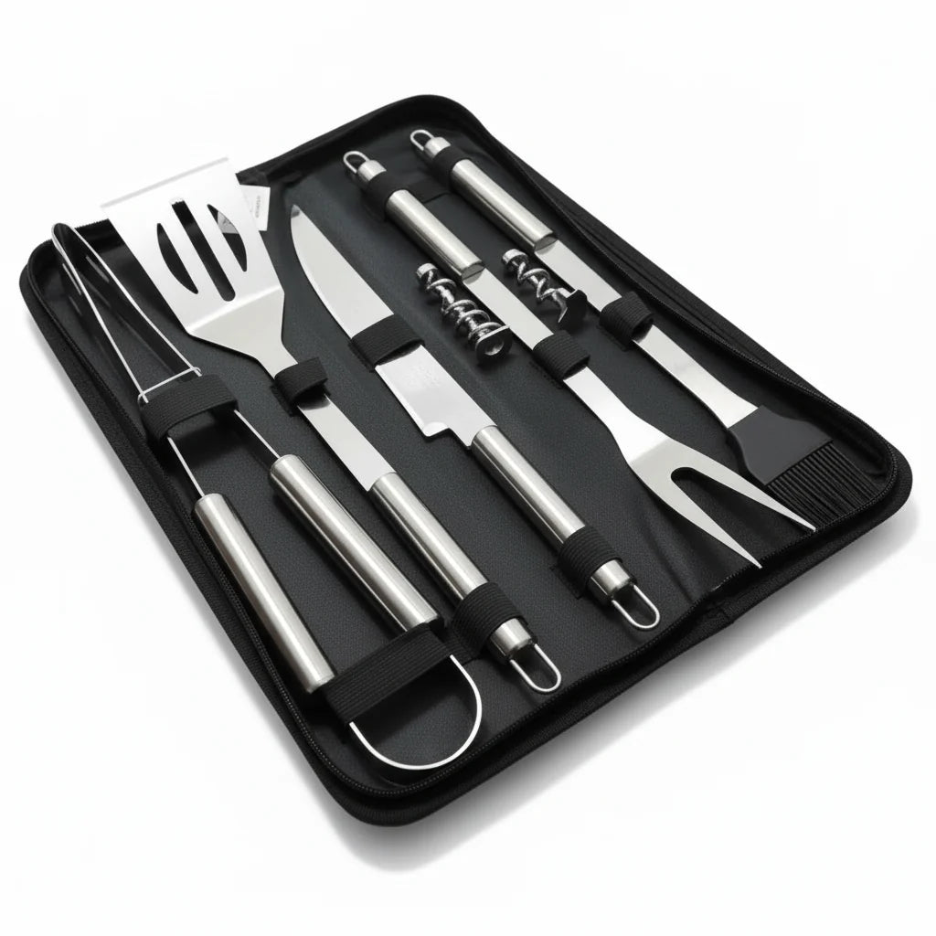 Stainless Steel BBQ Tools, Barbecue Tool Set with Carry Bag, BBQ Accessories, BBQ Utensils Set 3 to 20 Piece_10