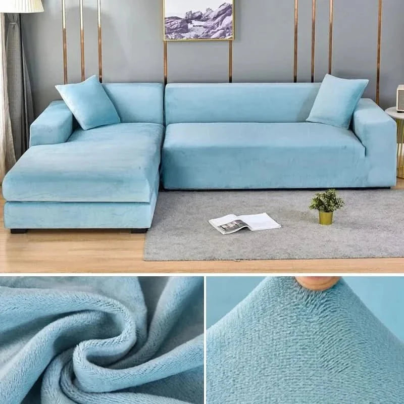 Stretch Velvet Sofa Slipcover with Non Slip Hold – image 7