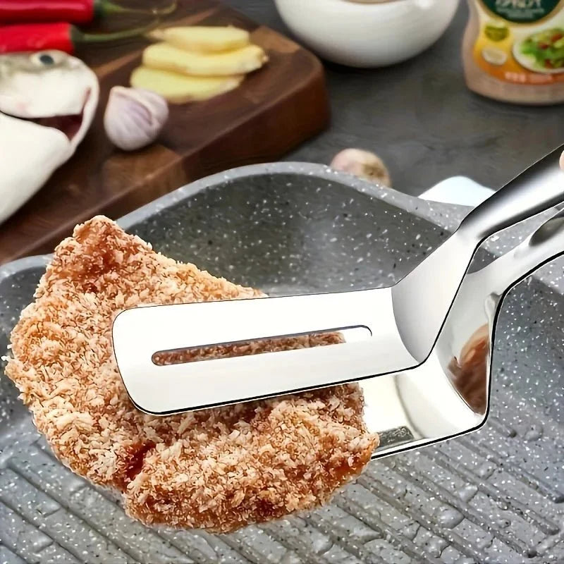 Barbecue Tongs with Spatula in Stainless Steel, Spatula Tongs for Cooking and Serving, BBQ Utensils, BBQ Accessories_04
