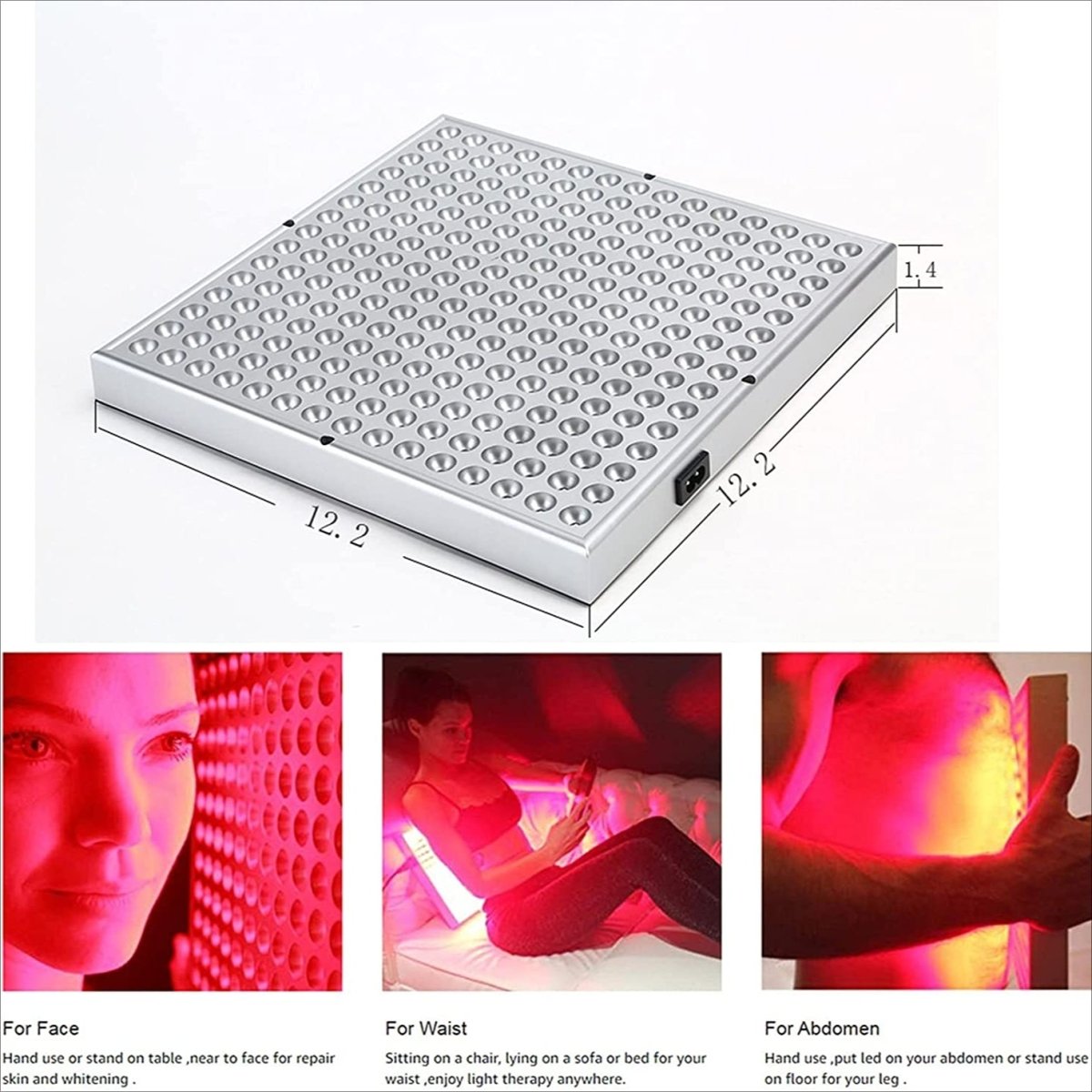Red Light Therapy Panel with 225 LEDs, 660 nm Red Light Panel – image 8