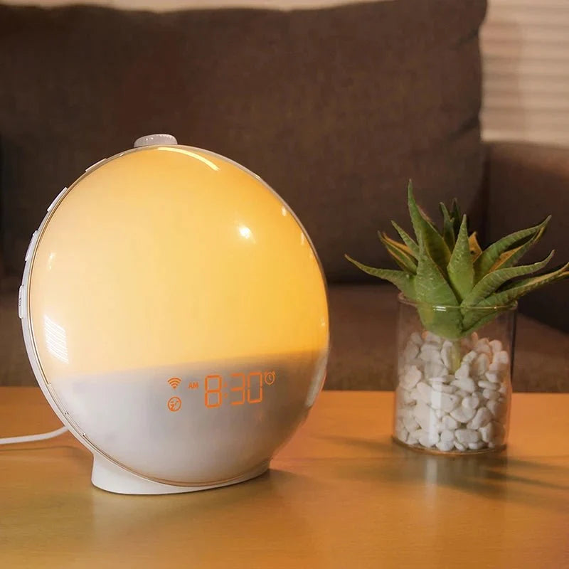 Sunrise Alarm Clock with Nature Sounds, Wake Up Light Alarm Clock with Radio – image 4