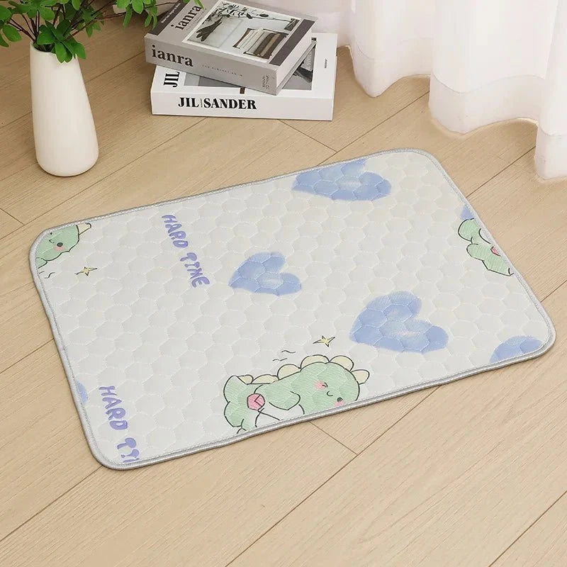 Dog Cooling Mat with Ice Silk Surface, Cooling Pad for Dogs, Padded Cooling Mat for Cats in 6 Sizes_06