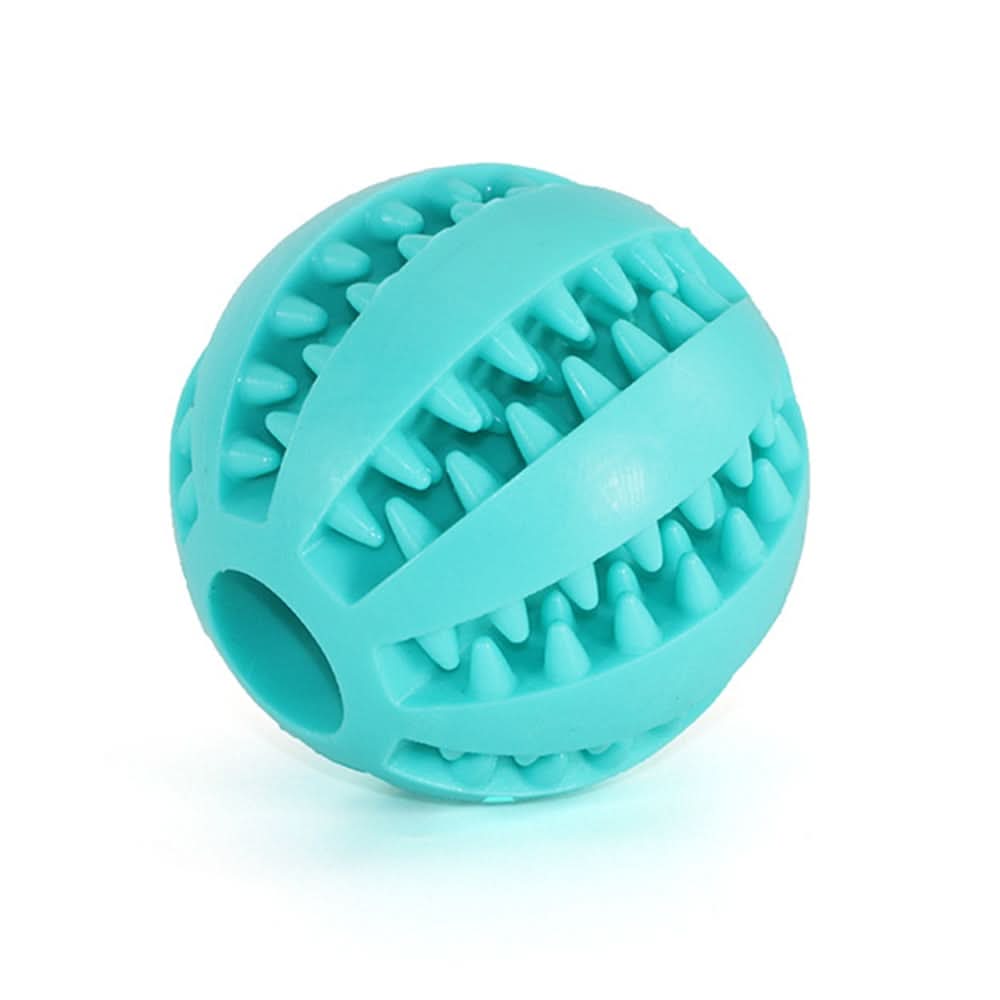 Interactive Dog Ball, Rubber Dog Chew Toy with Dental Ribs – image 8