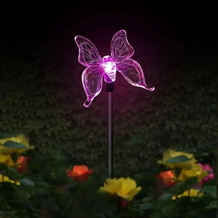 Solar Garden Lights, Butterfly Solar Light Stake – image 8
