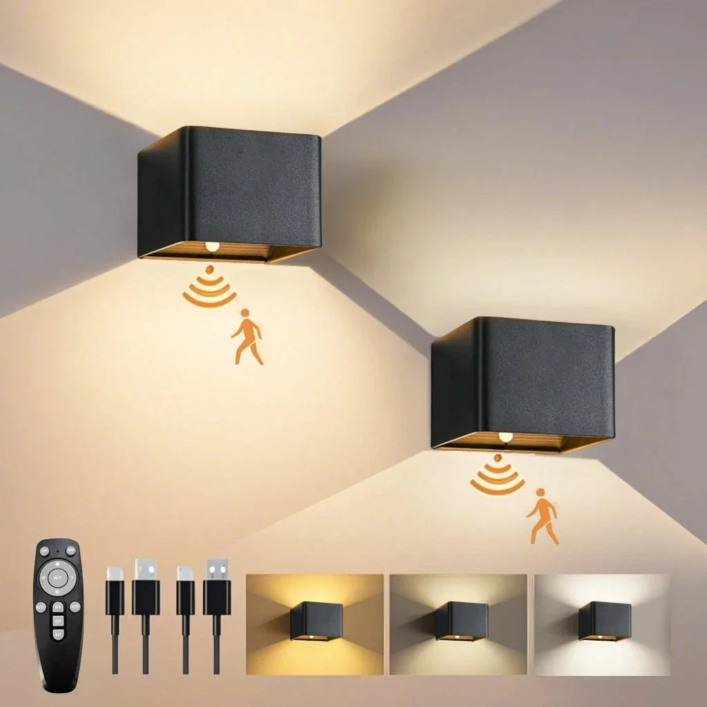 Rechargeable Wall Lights with Motion Sensor, Wireless Hallway Light