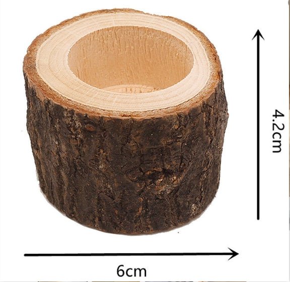 Wooden Candle Holders Set of 3, Rustic Home Decor for Wedding Table Decorations – image 5