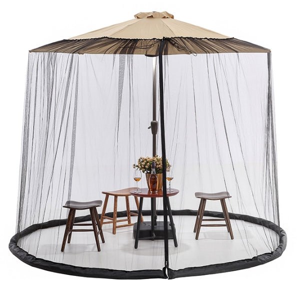 Mosquito Net for Parasols up to 4 m Diameter, Garden Parasol Net in Breathable Polyester – image 9