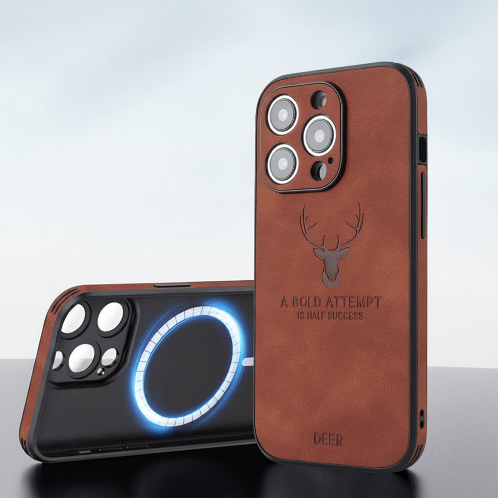 Phone Case, Leather iPhone 16 Case with Shock Protection, Slim iPhone Case for iPhone 12 to 16 Pro Max