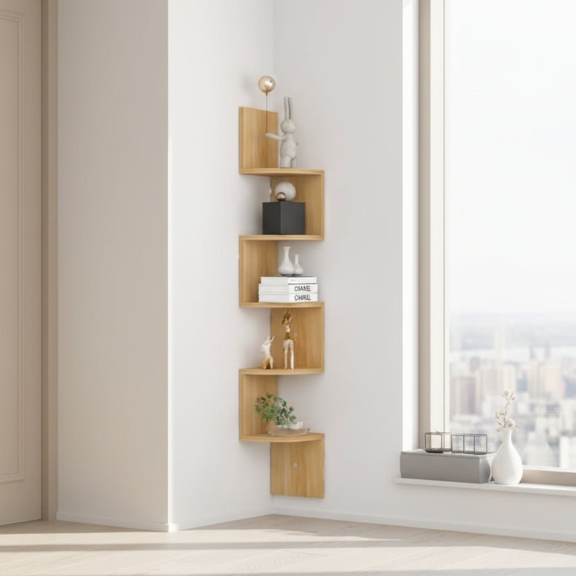 Corner Shelf Wall Mounted, Wall Shelf for Living Room and Bedroom – image 7