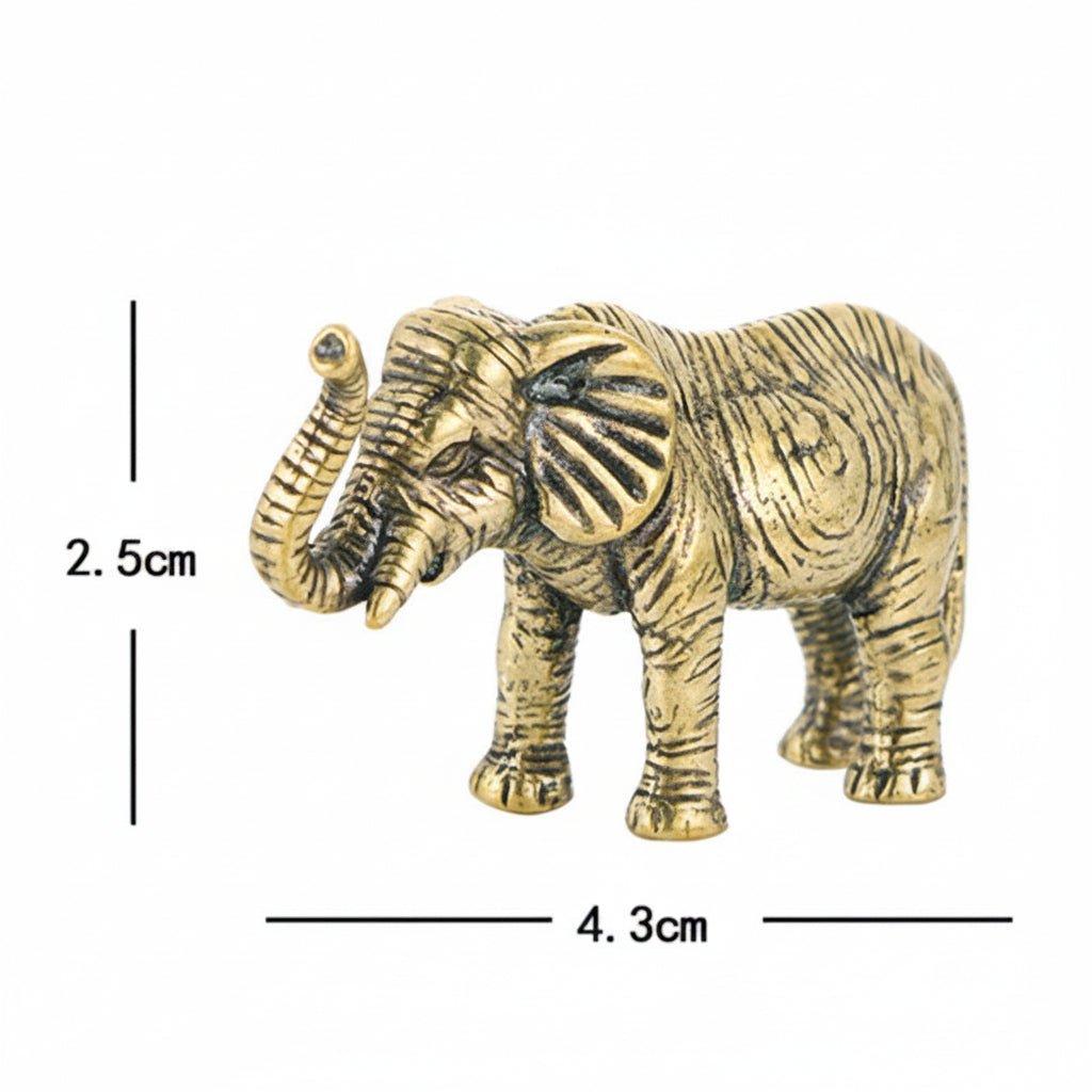 Elephant Ornaments Handmade in Solid Brass – image 6
