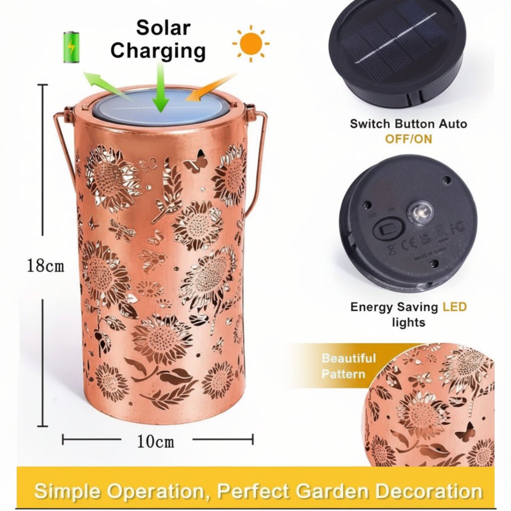 Solar Garden Lanterns, Solar Garden Lights for Outdoor, Hanging Solar Light with Auto On at Dusk, Outdoor Lighting_02