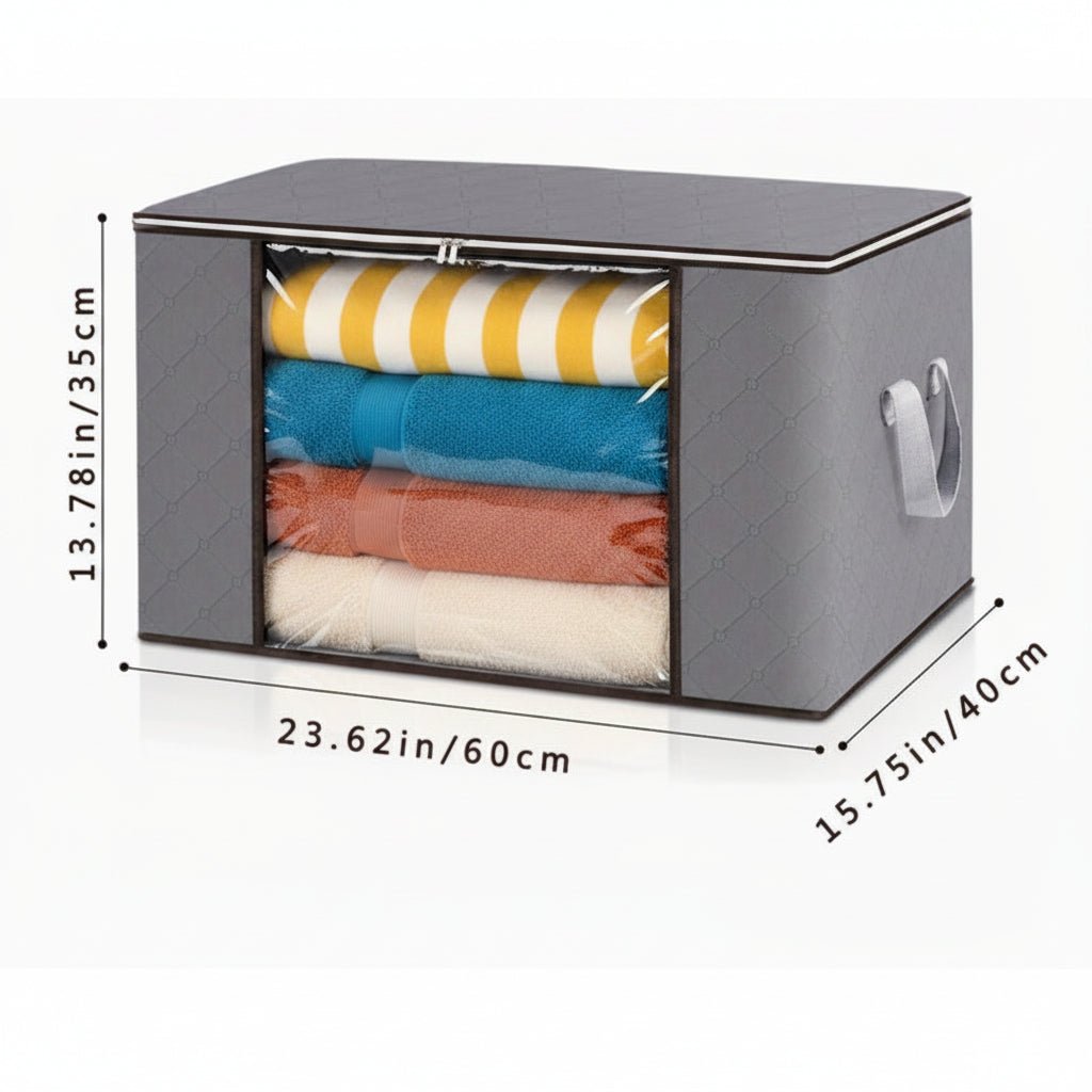 Clothes Storage Bags, Under Bed Storage Bags for Blankets and Bedding, Foldable Wardrobe Organiser_05