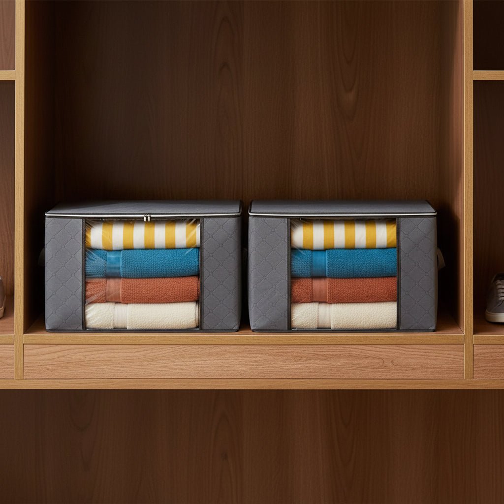 Clothes Storage Bags, Under Bed Storage Bags for Blankets and Bedding, Foldable Wardrobe Organiser_00