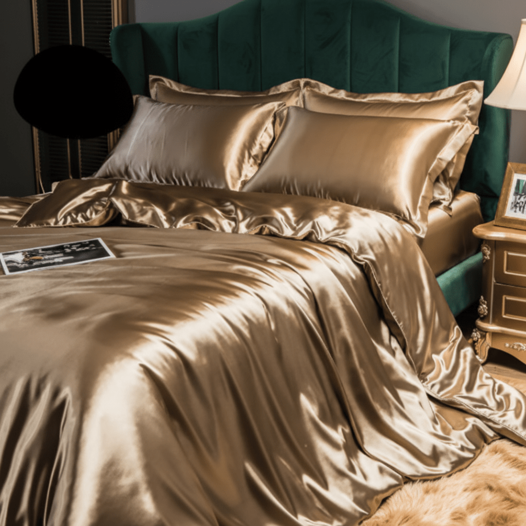 Duvet Cover Bedding Set with Sheet and Pillowcases, Plain Duvet Set in Soft Polyester, Duvet Cover Set for All Seasons